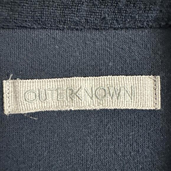 Outerknown Men's Size XL Dark Blue Short Sleeve Hightide Terry Towel Polo Shirt - Picture 5 of 10